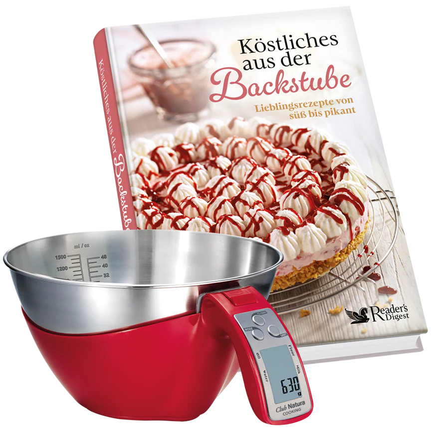 Köstliches aus der Backstube + digitale Küchenwaage (Set)