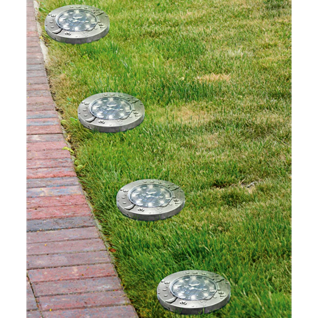 LED-Solar-Bodenleuchten (4er-Set)