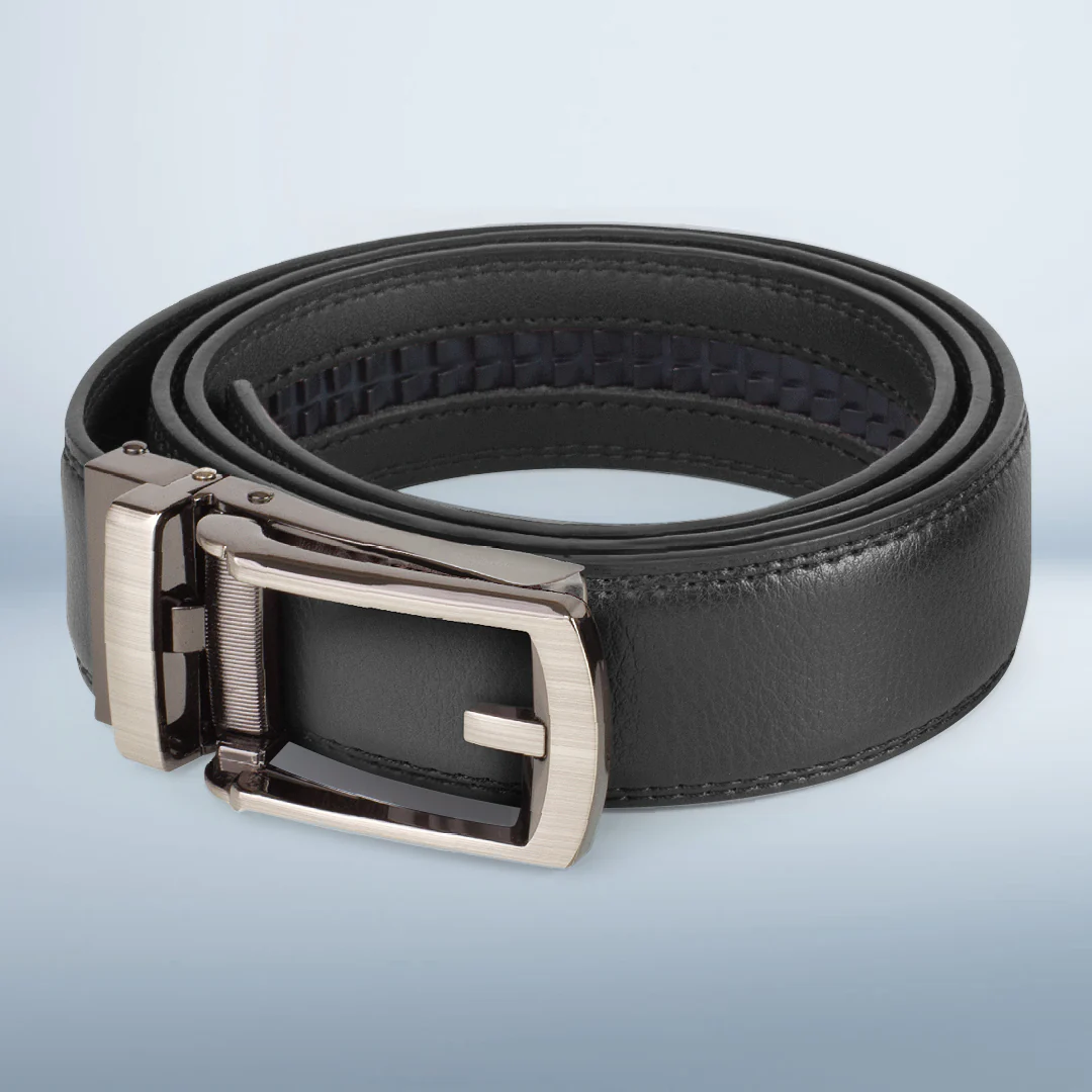 Ledergürtel in Schwarz