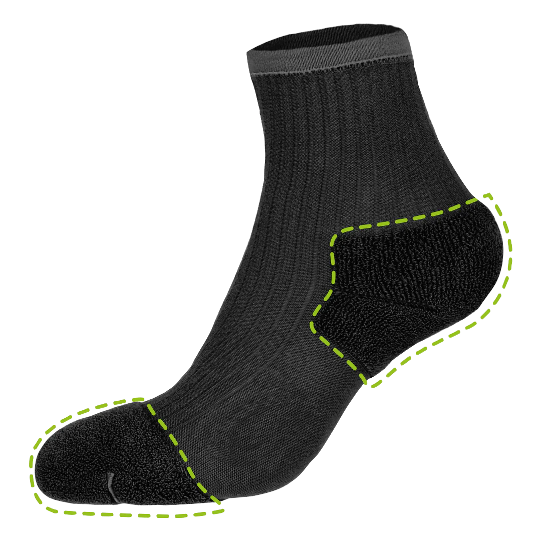 Sensitiv-Socken (2 Paar, schwarz) - Image 3